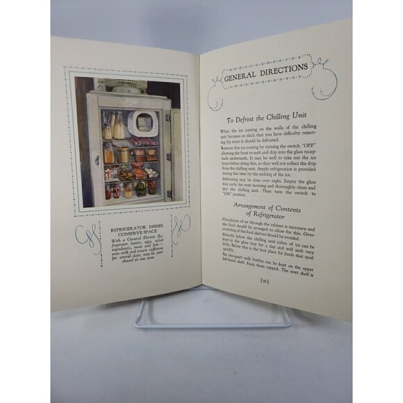 Electric Refrigerator Recipes and Menus Cookbook 1928 General Electric GE - Picture 15 of 16